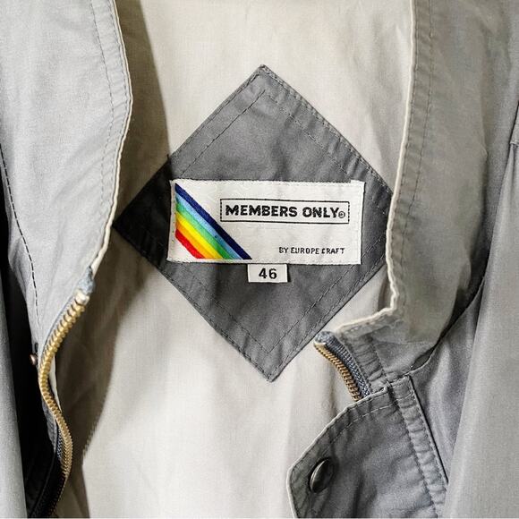 Members Only by Europe Craft Jacket – Gray (Men’s 42 / Unisex) - Picture 7 of 12